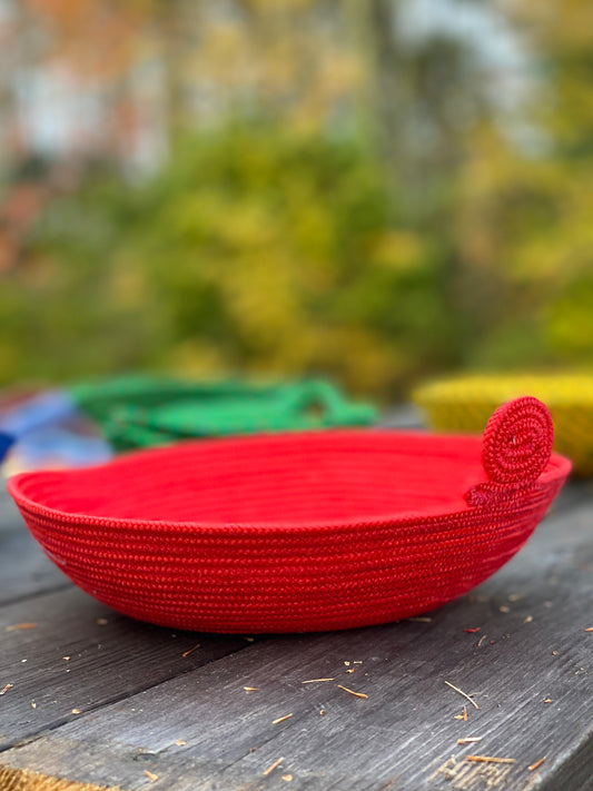 Paracord rope bowl